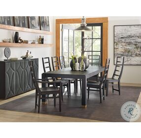 Curata Deep Brown Rectangular Extendable Dining Table