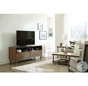 Amara Rich Taupe and Aged Gunmetal Gray Entertainment Center