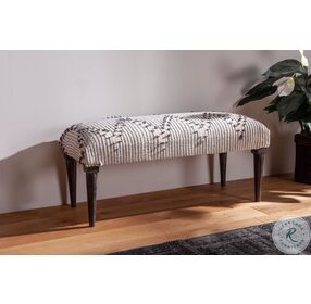 Algiers Multi Color Handloom Durry Upholstered Accent Bench