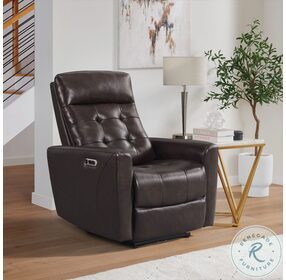 Astro Brown Power Recliner with Power Headrest