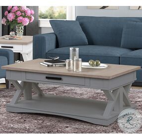 Americana Modern Dove Cocktail Table