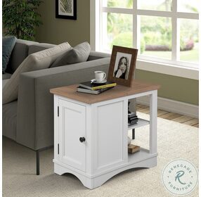 Americana Modern Cotton Chairside End Table