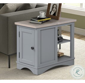 Americana Modern Dove Chairside End Table