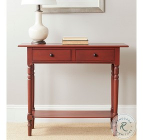 Rosemary Red 2 Drawer Console Table