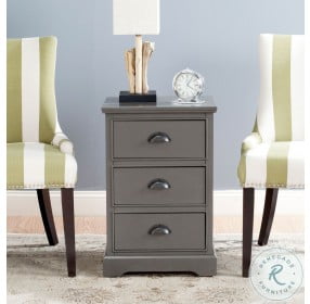 Griffin Gray 3 Drawer Side Table