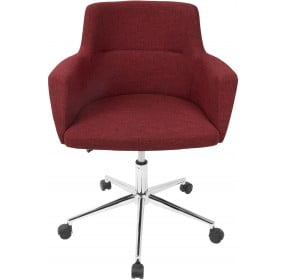 Andrew Red Adjustable Office Chair