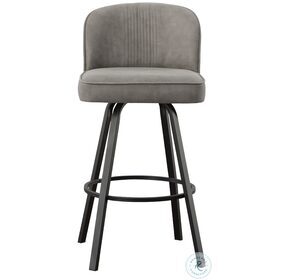 Anaheim Gray Leatherette Counter Height Stool