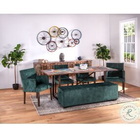 Avery Dark Green Velvet Dining Chair Set Of 2