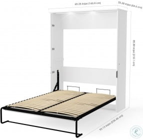 Lumina White Queen Wall Bed