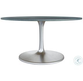 Metropolis Gray And Silver 60" Dining Table