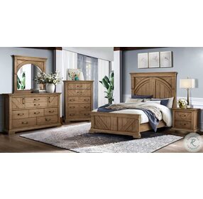 Eagle River Old Hickory Queen Panel Bed