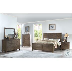 Galleon Brown California King Panel Bed