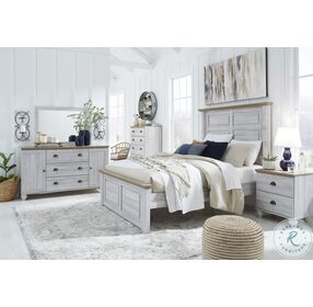 Haven Bay Two Tone Queen Panel Bed