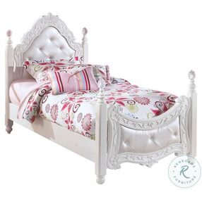 Exquisite White Youth Poster Bedroom Set