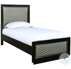 Luxor Black And Gray Youth Panel Bedroom Set