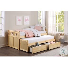 Bartly Natural Pine Twin Over Twin Storage Bed