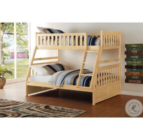 Bartly Natural Pine Twin Over Full Bunk Bed