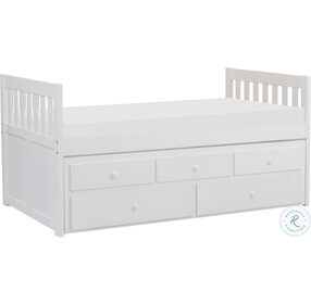 Galen White Youth Panel Storage Trundle Bedroom Set