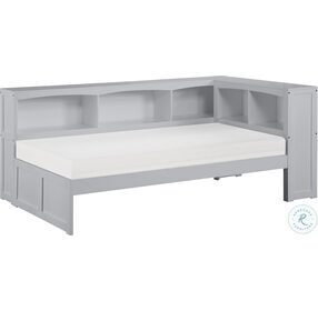 Orion Gray Youth Bookcase Corner Bedroom Set