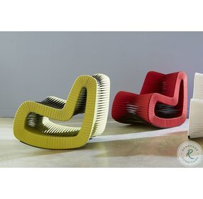 Seat Belt Olive and Chartreuse Rocking Chair