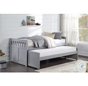 Orion Gray Twin Over Twin Daybed