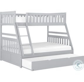 Orion Gray Youth Bunk Bedroom Set With Youth Trundle