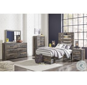 Drystan Multi Twin Panel Bed with Double Under Bed Storage