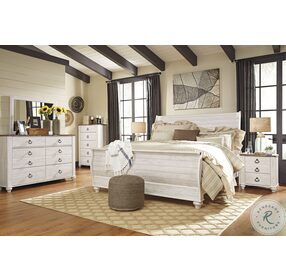 Willowton Two Tone 2 Drawer Nightstand