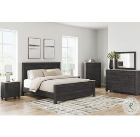 Nanforth Two tone King Panel Bed