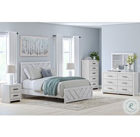 Cayboni Whitewash Queen Panel Bed