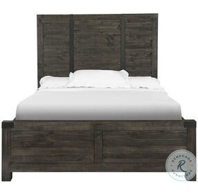 Abington Weathered Charcoal Queen Panel Bed