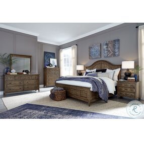 Bay Creek Toasted Nutmeg King Arched Bed