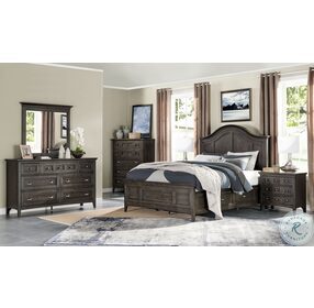 Westley Falls Graphite Queen Arched Storage Bed