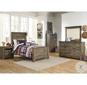 Trinell Brown Twin Panel Bed