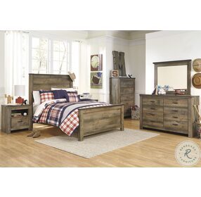 Trinell Brown Full Panel Bed