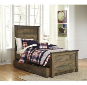 Trinell Brown Youth Single Underbed Storage Panel Bedroom Set