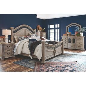 Marisol Fawn King Panel Bed