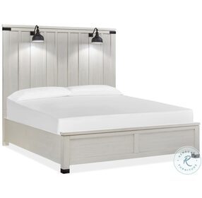Harper Springs Silo White Panel Bedroom Set