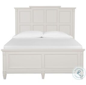 Willowbrook Egg Shell White Queen Panel Bed
