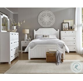 Elmhurst Distressed Cotton King Poster Bed