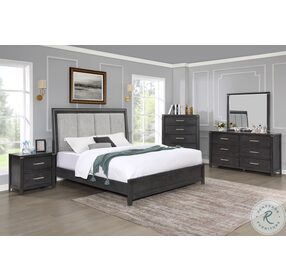 Odessa Charcoal King Panel Bed