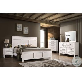 Andover White Full Panel Bed