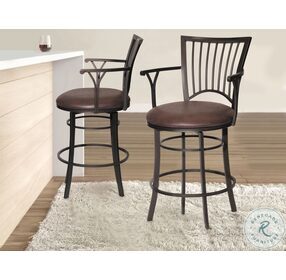 Bayview Coach Swivel Counter Height Stool