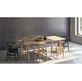 Malibu White Wash Rectangular Dining Table