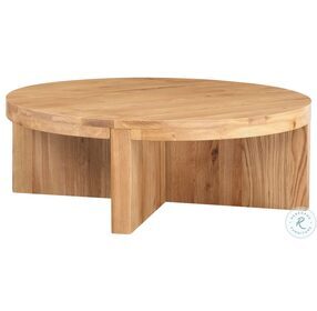 Folke Natural Round Occasional Table Set