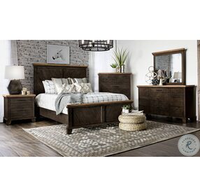 Bear Creek Caramel And Sable Queen Panel Bed