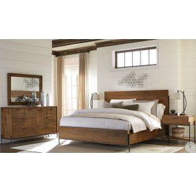 Bedford Park Brown and Gray Queen Panel Bed