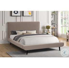 Fitz Melody Mink California King Upholstered Panel Bed