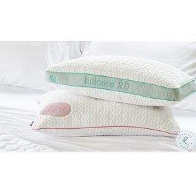 Balance White And Coral Personal Performance Extra Firm Pillow