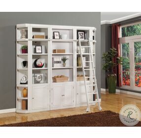 Boca Cottage White 5 Piece Library Wall